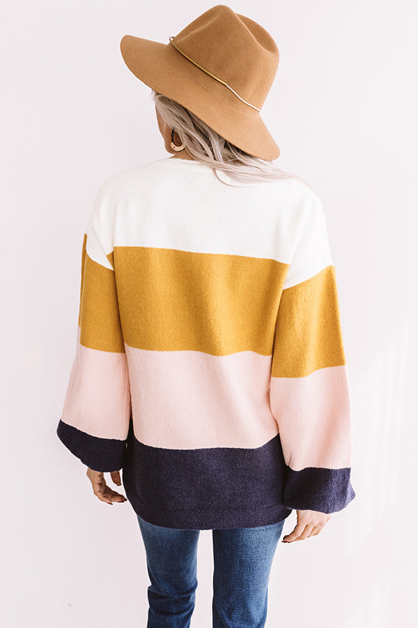 Once Upon A Time Colorblock Sweater Image - 1