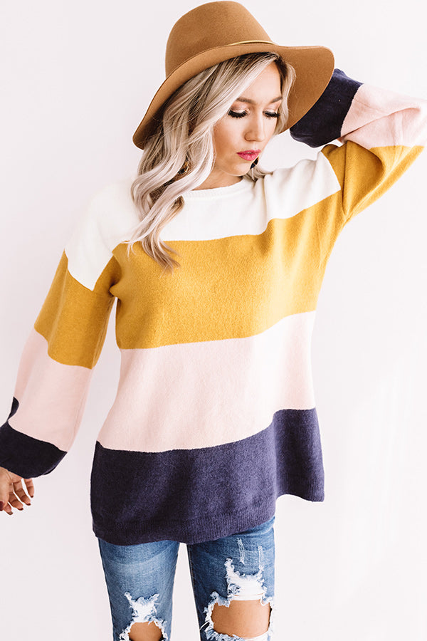 Once Upon A Time Colorblock Sweater Image - 1