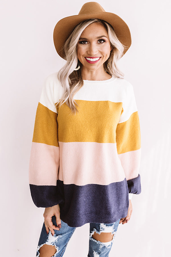 Once Upon A Time Colorblock Sweater Image - 1