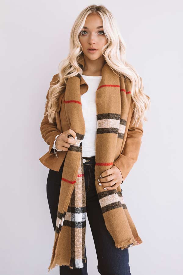 Fall Perfection Plaid Scarf
