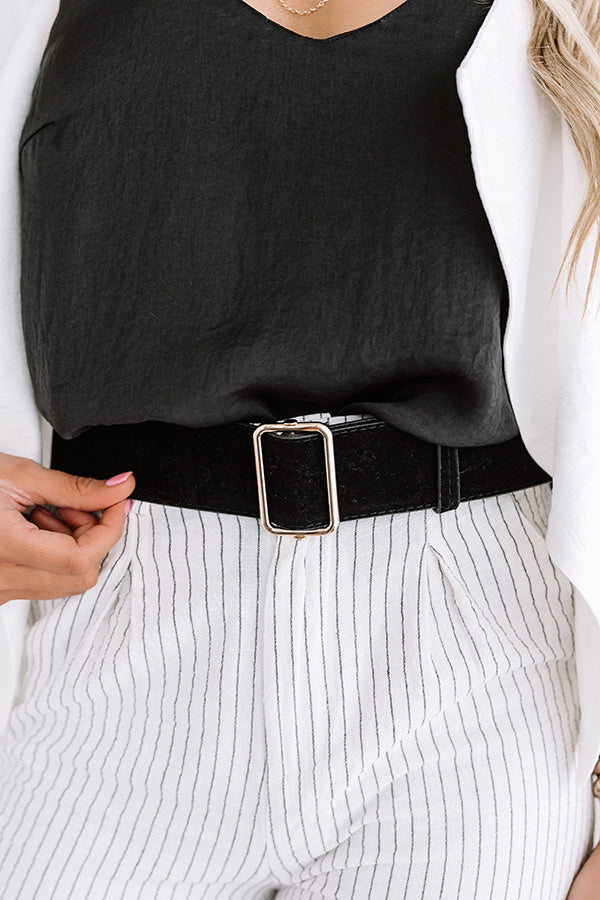 Make A Statement Belt In Black