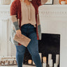 Cool And Collected Chenille Color Block Cardigan Curves Image - 1