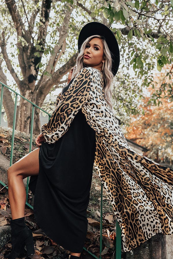 Weekend Ritual Leopard Duster