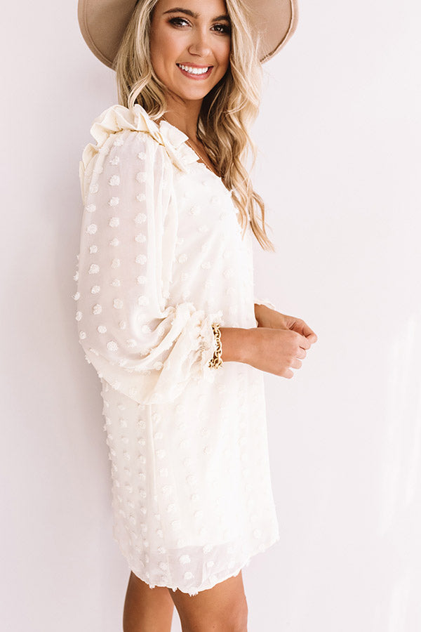 Romantic In Rome Shift Dress In Cream