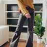 The Charli High Waist Pants In Vintage Black Image - 1