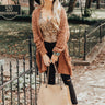 My Prized Possession Popcorn-Knit Cardigan In Chocolate Image - 1