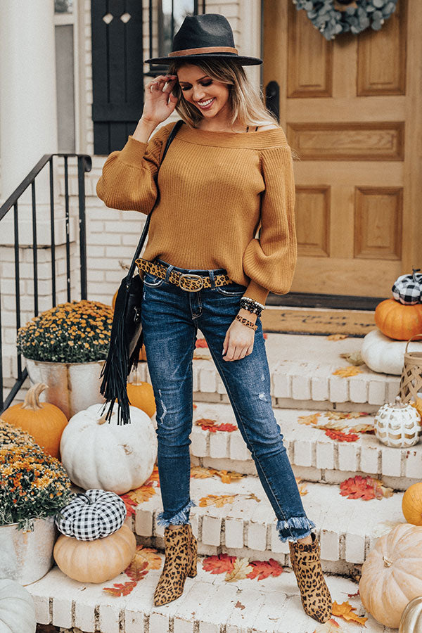 Italian Coast Shift Sweater In Camel