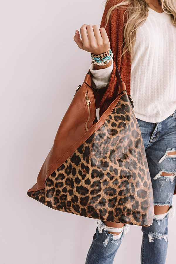 Tribeca Treasure Leopard Tote In Maple