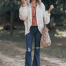 Chic Peek Popcorn Knit Light Weight Jacket In Ivory Image - 1