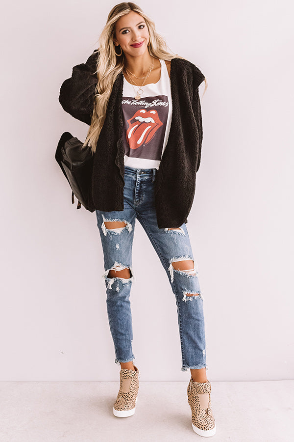 NYC Cuddles Ultra Soft Jacket In Black