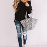 A Side Of Cozy Popcorn Knit Sweater in Black Image - 1