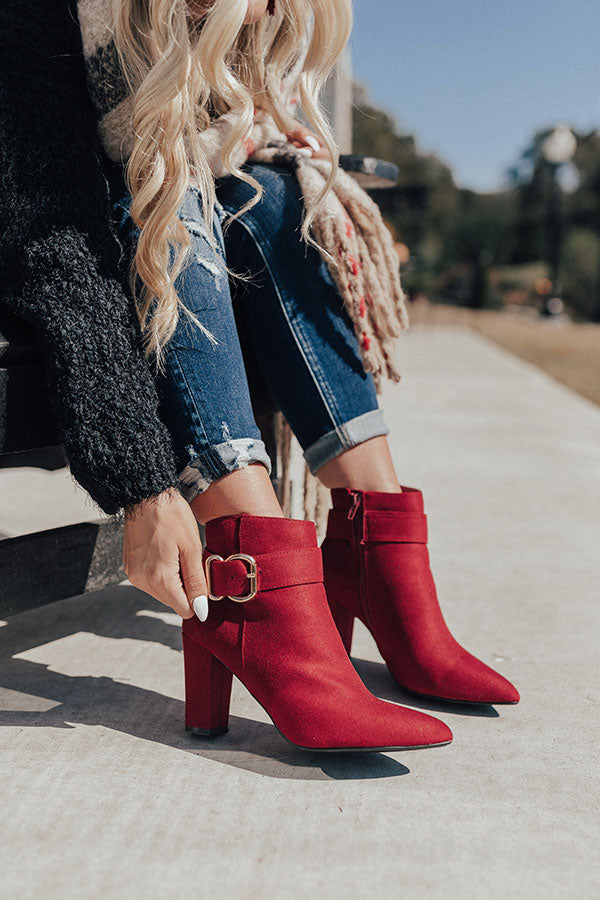 The Emmaline Bootie In Wine