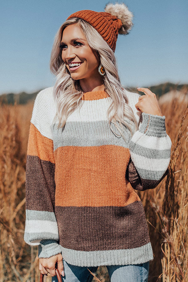 Snow Season Stripe Sweater
