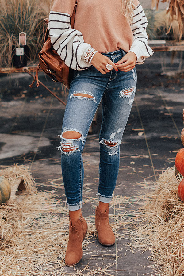 The Lawson Midrise Distressed Ankle Skinny