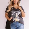 Rock N' Roll Shift Tee In Vintage Black  Curves Image - 1