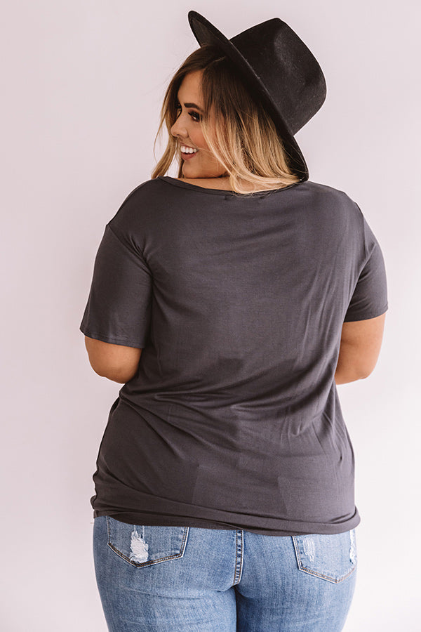 Rock N' Roll Shift Tee In Vintage Black  Curves Image - 1
