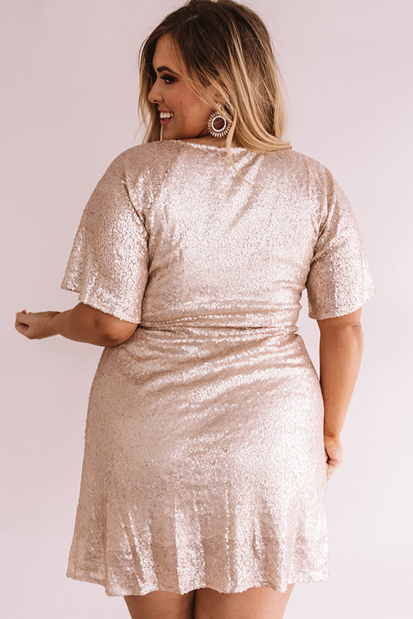 Rose Gold Gold Sequin Wrap Dress Plus Size Plus Size Rose Gold Sequin Dress Dia Co Rose Gold Gold Sequin Wrap Dress Plus Size Plus Size Rose Gold Sequin Dress Dia Co