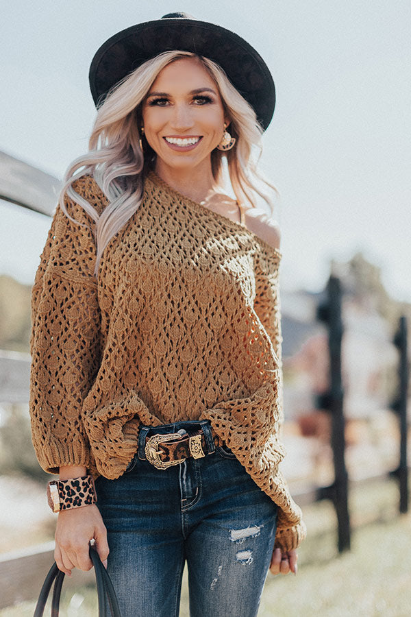 Pardon My French Sweater In Mustard