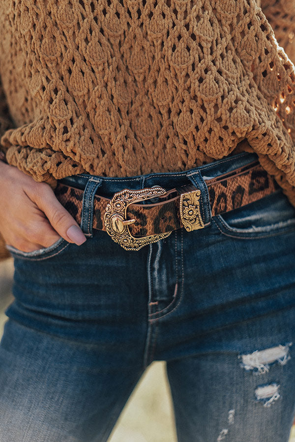 The Kennedy Leopard Belt
