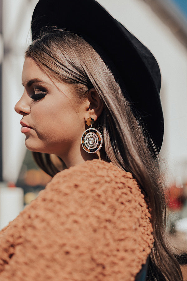 Glimmer Of Gorgeous Tortoiseshell Earrings