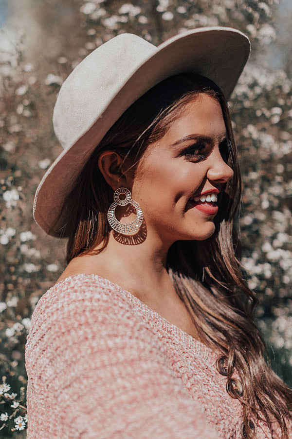 Shimmer of Hope Beaded Earrings in Silver