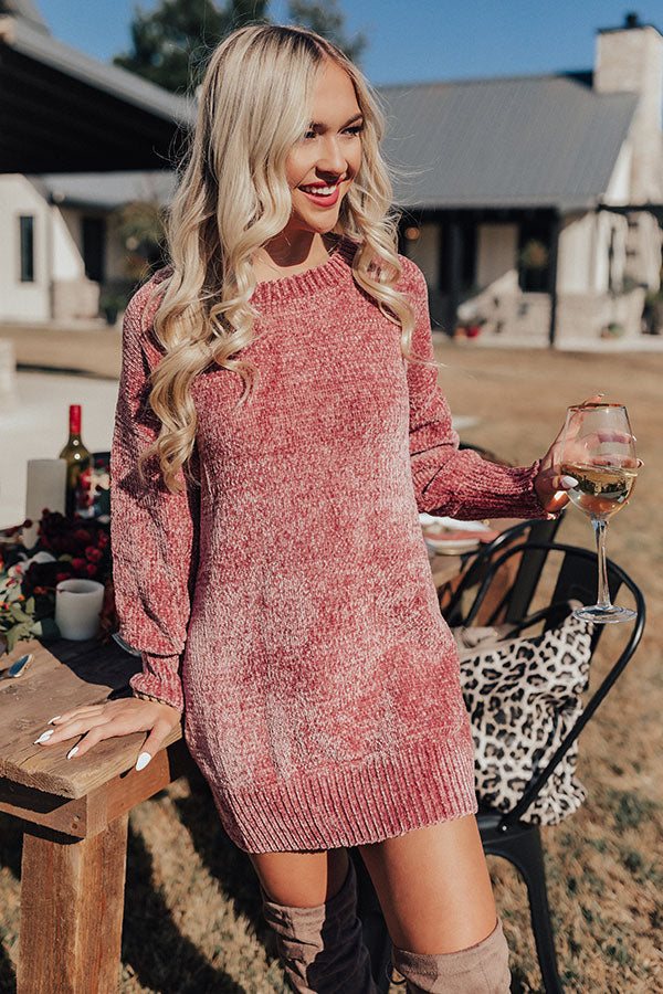 tunic sweater dress Stay Fabulous Chenille Tunic Sweater Dress