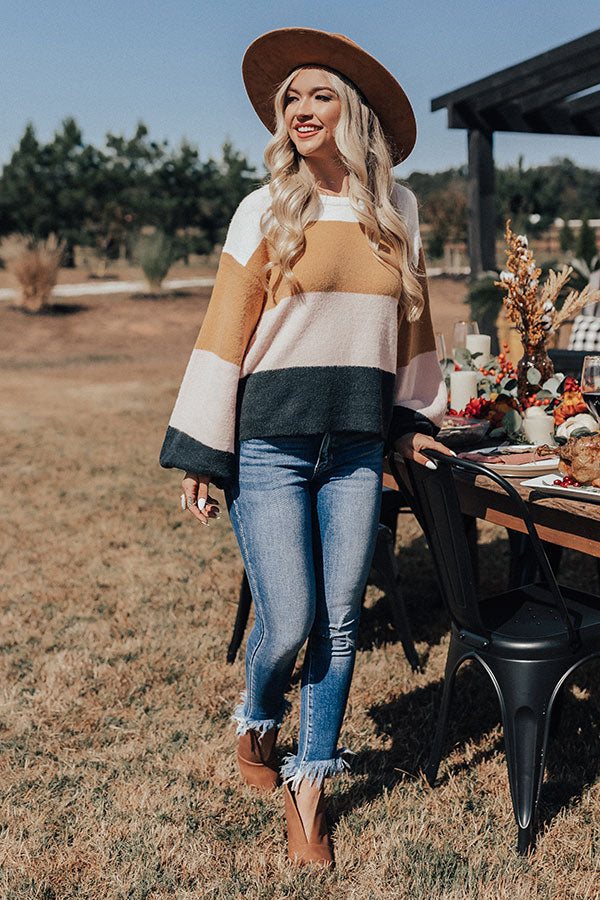 Peaks and Pinot Colorblock Sweater Image - 1