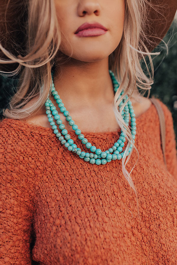 Happiness Beyond Measure Turquoise Necklace