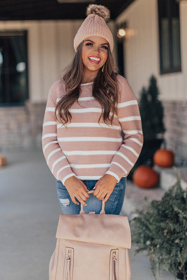 Carefree Cuddles Stripe Shift Sweater