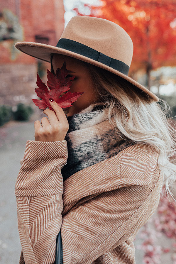 Vintage Vibes Felt Hat In Khaki