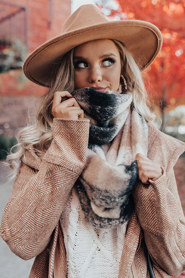 Warm Personality Infinity Plaid Scarf