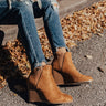 The Cort Faux Suede Bootie In Camel Image - 1