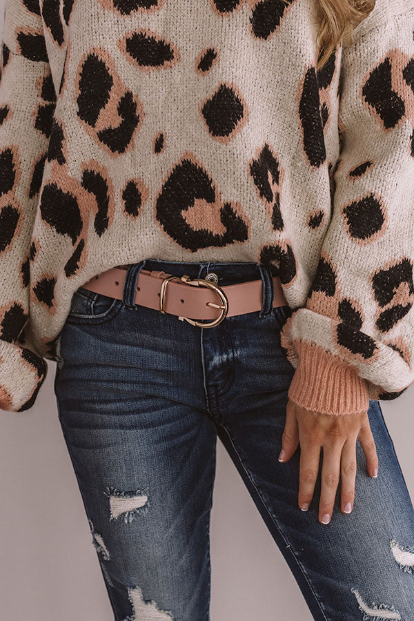 Blog About It Belt In Blush