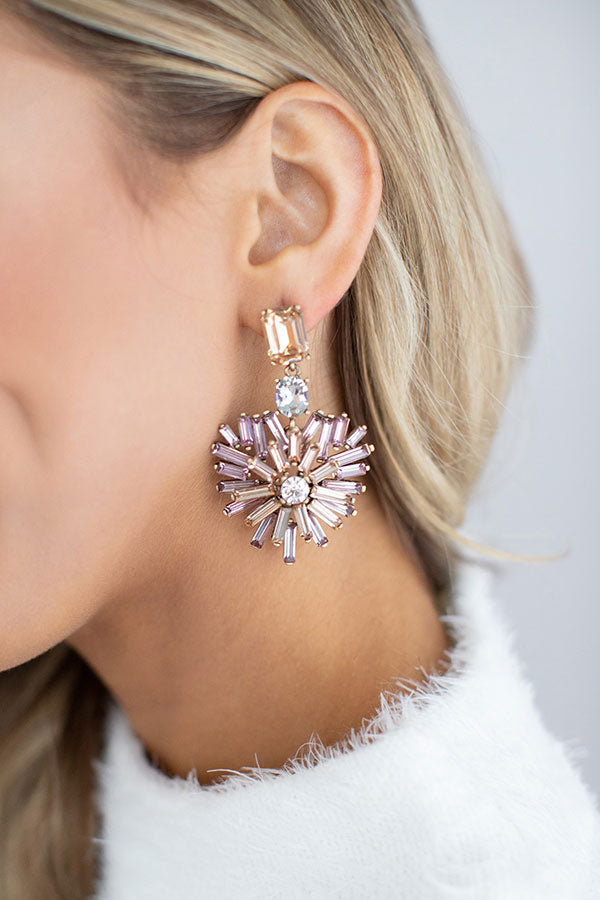 Prosecco At The Penthouse Earrings In Rose Gold