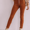 The Hallie High Waist Corduroy Skinny Image - 1