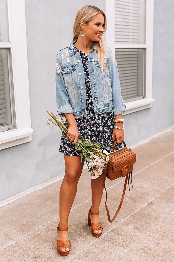 Strolling Through Downtown Distressed Denim Jacket Strolling Through Downtown Distressed Denim Jacket