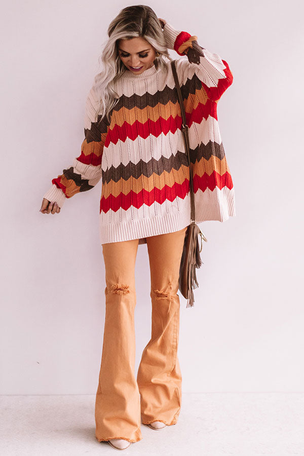 Cocoa And Campfires Knit Sweater