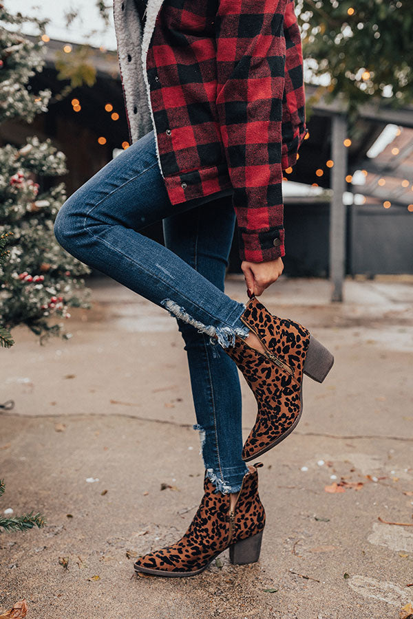 The Sycamore Leopard Bootie