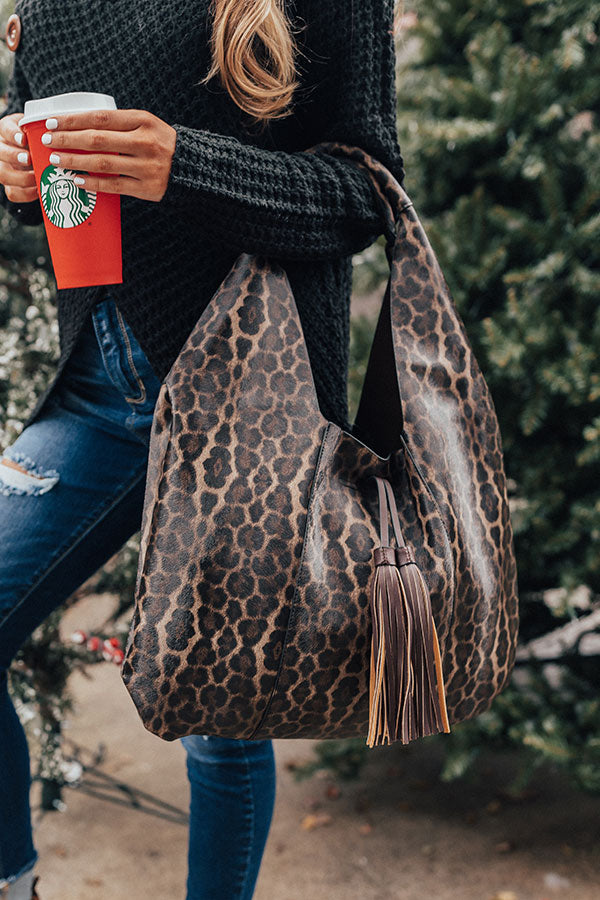 Serious Showstopper Leopard Tote in Mocha