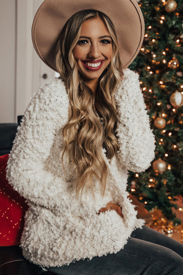 Marshmallow Delight Knit Cardigan In White