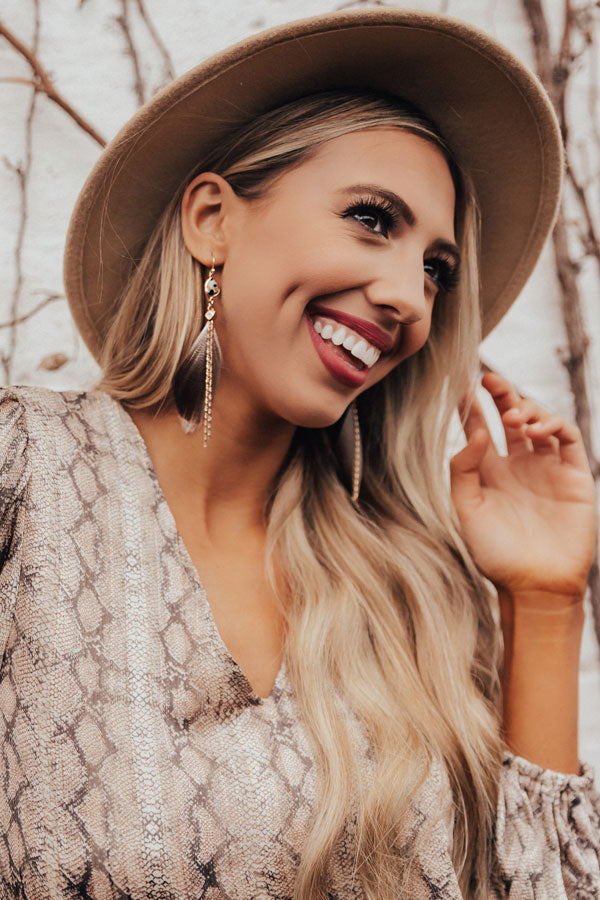 Flying Private Feather Earrings