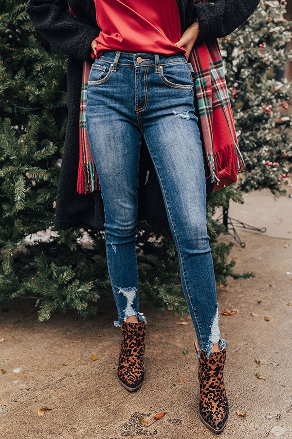 The Ralph Midrise Distressed Ankle Skinny