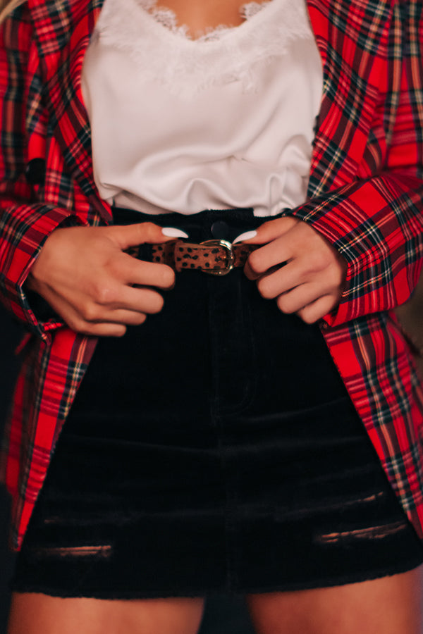 Attention Getter Leopard Belt