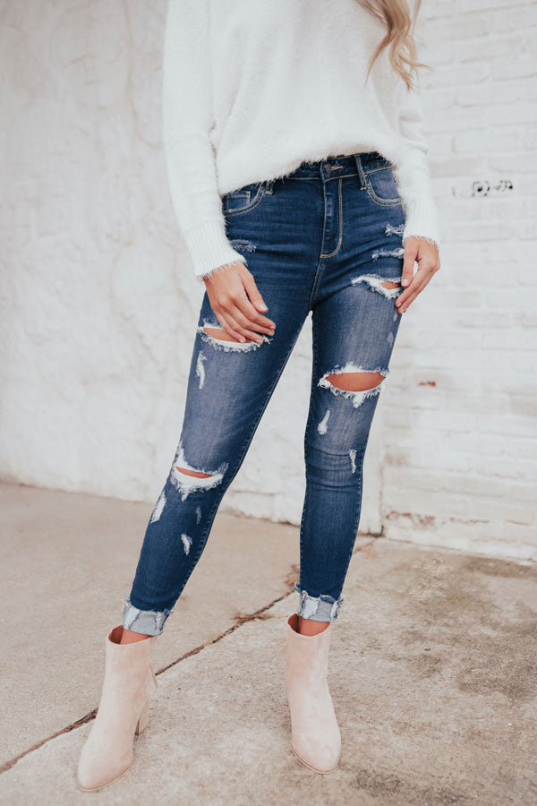 The Ambrielle High Waist Distressed Skinny
