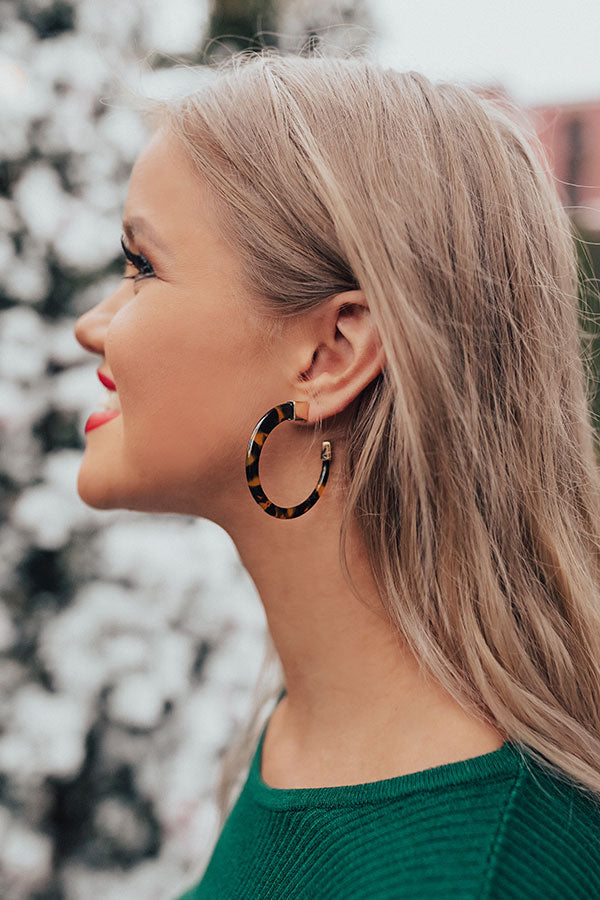Can't Rush Perfection Tortoiseshell Earrings