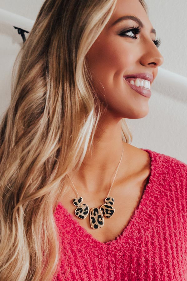 Confidence Calling Leopard Necklace