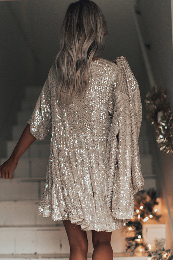 Simply Beaming Sequin Babydoll Dress Simply Beaming Sequin Babydoll Dress