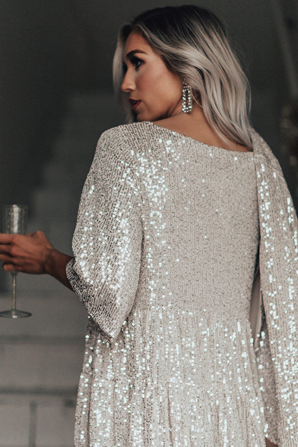 Simply Beaming Sequin Babydoll Dress Simply Beaming Sequin Babydoll Dress