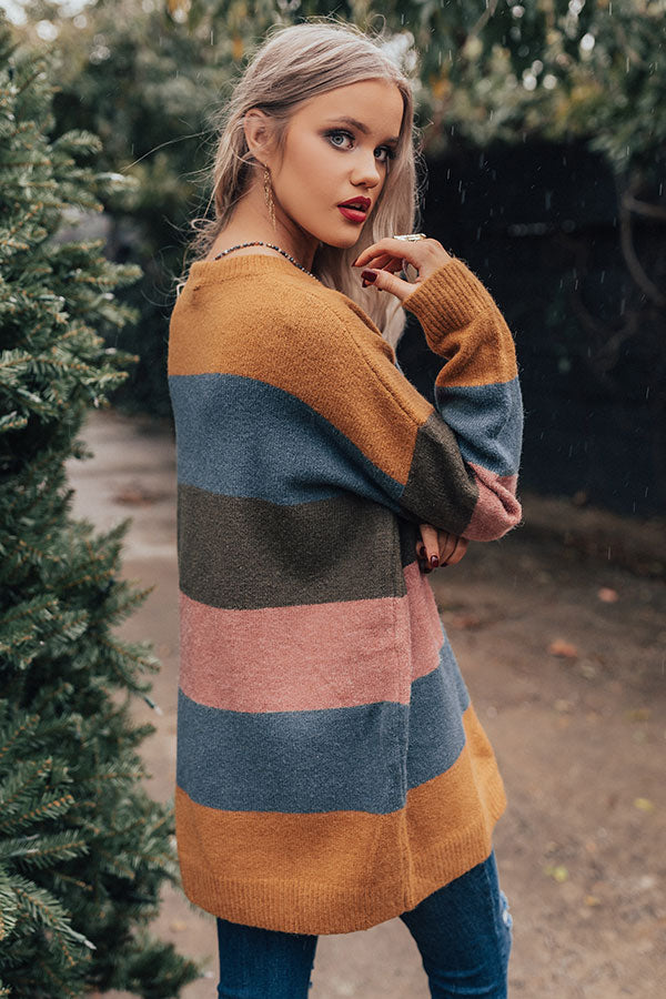 Skis Please Color Block Tunic Sweater in Riverside Image - 1