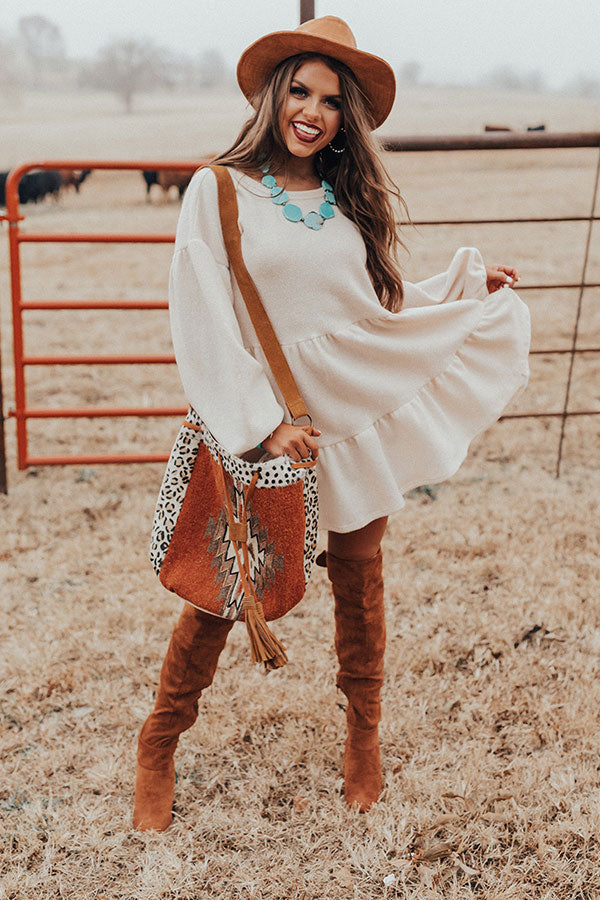 Close To My Heart Shift Dress In Cream